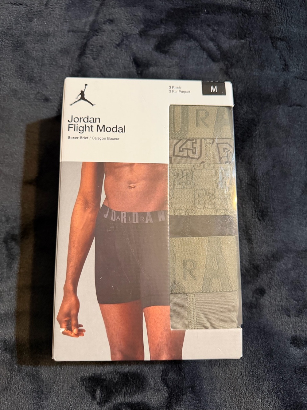 Jordan Flight Modal Men's Boxer Briefs - Olive (3 Pack) Size M🏀